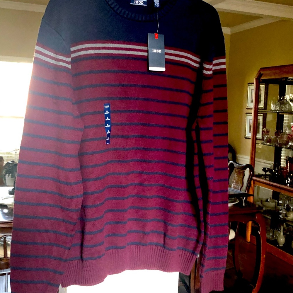 Men’s Izod Newport Classic-Fit Striped Sweater.